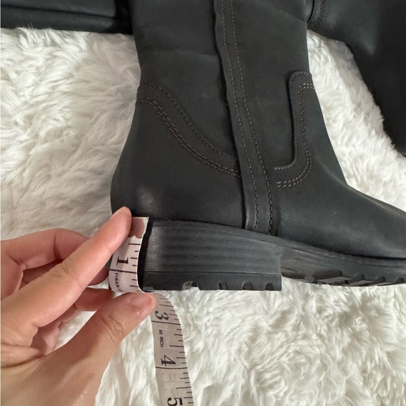 Clarks Black Over the Knee Boots Size 6 - Picture 11 of 13